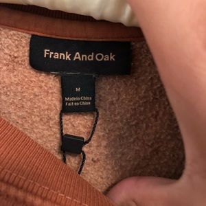 Burnt orange crew neck sweatshirt